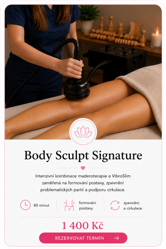 Body Sculpt Signature - maderoterapie a Vibroslim pro formování postavy v salonu Hey Beauty Liberec