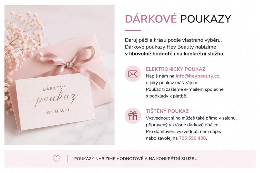 Dárkové poukazy Hey Beauty