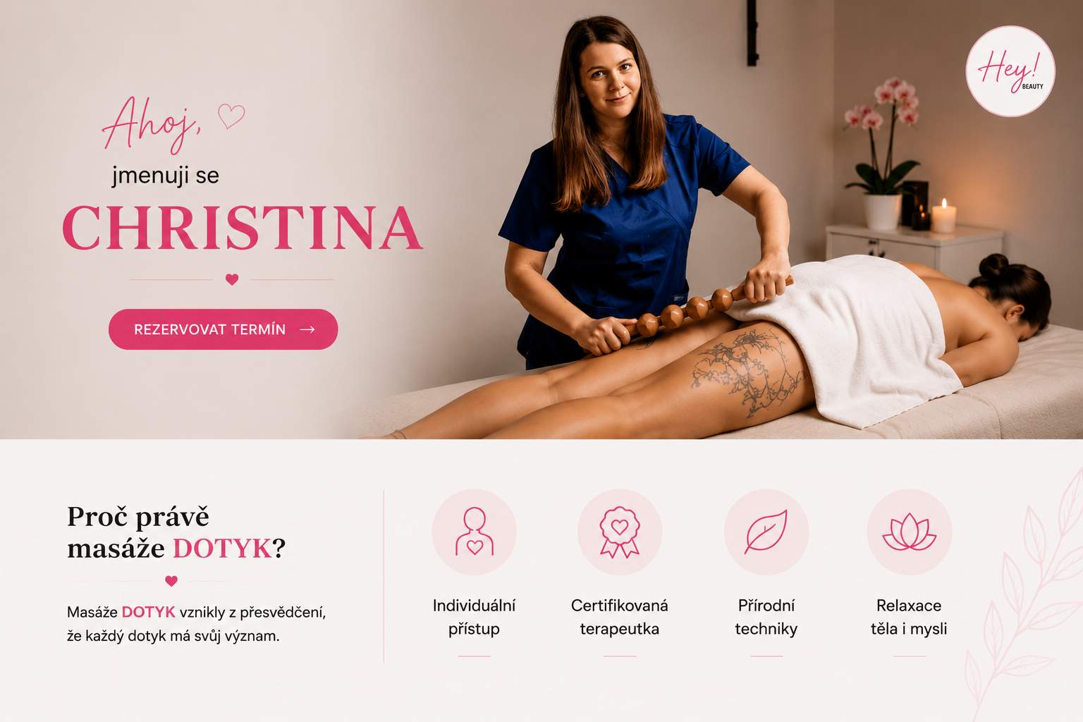 madero terapie v salonu Hey Beauty Liberec - certifikovaná terapeutka Christina