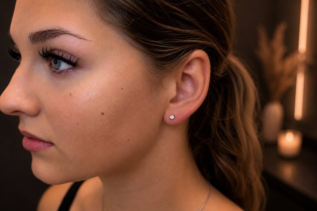 nastřelování náušnic v Liberci Hey beauty